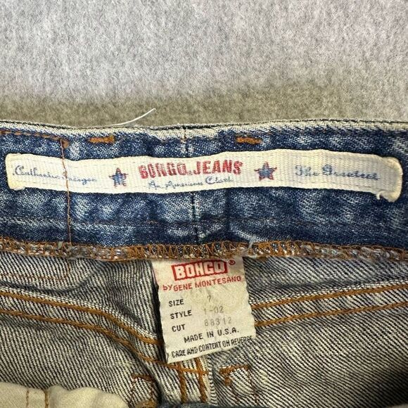 Bongo Women’s Size 7 Mom Jeans Blue Dark Wash Denim High Waist 90s Style Stretch - Picture 10 of 10